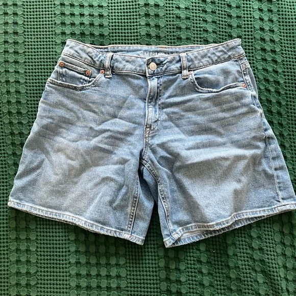 AE 8" Dreamy Drape Stretch Low-Rise Baggy Jort - Picture 2 of 6